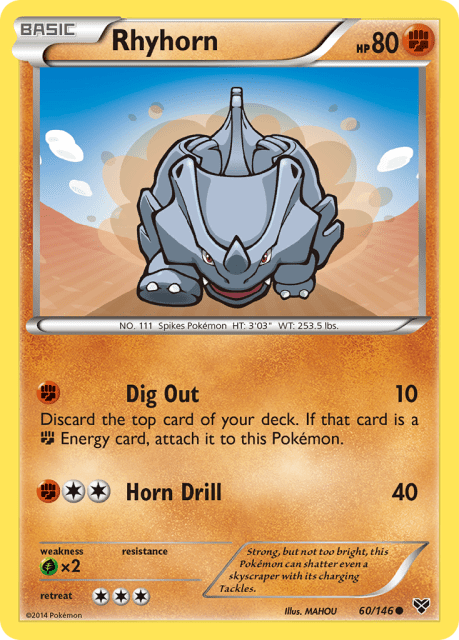 Rhyhorn (60) — XY