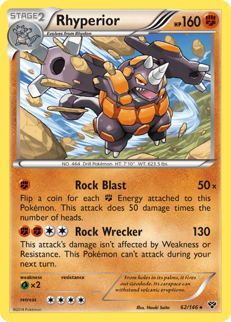 Rhyperior (Holofoil) (62) — XY