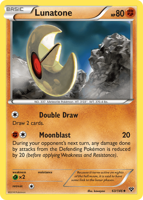 Lunatone (63) — XY