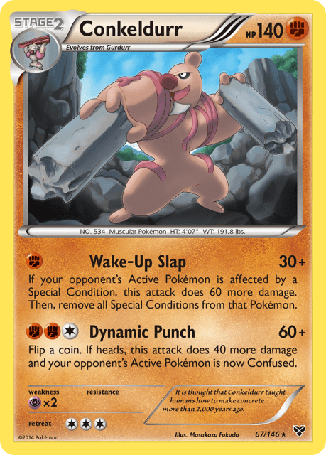 Conkeldurr (Reverse Holofoil) (67) — XY