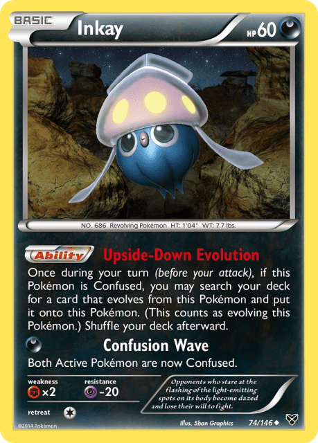 Inkay (Reverse Holofoil) (74) — XY