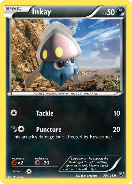 Inkay (Reverse Holofoil) (75) — XY