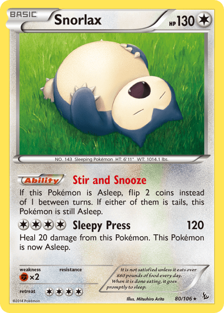 Snorlax (Build A Bear Stamp) (80) — Flashfire
