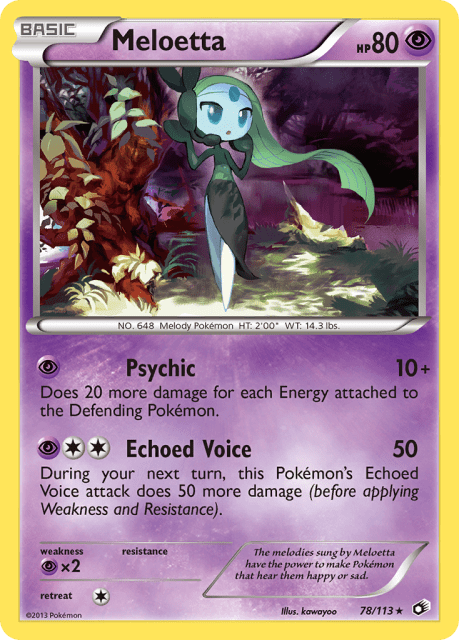 Meloetta (Reverse Holofoil) (78) — Legendary Treasures