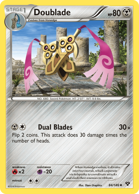 Doublade (Reverse Holofoil) (84) — XY