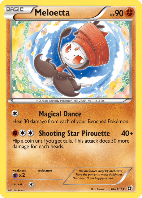 Meloetta (Reverse Holofoil) (86) — Legendary Treasures