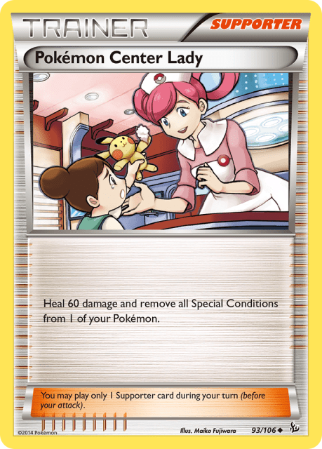 Pokémon Center Lady (93) — Flashfire