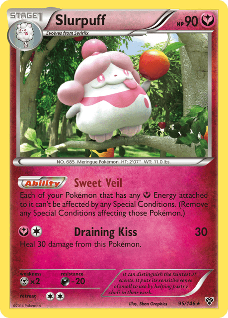 Slurpuff (Reverse Holofoil) (95) — XY