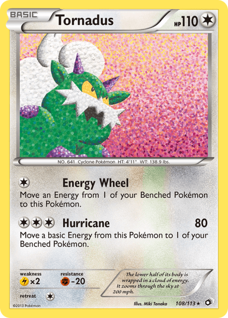 Tornadus (Holofoil) (108) — Legendary Treasures