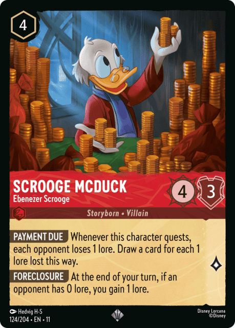 Scrooge McDuck (Cold Foil) (124) — Winterspell