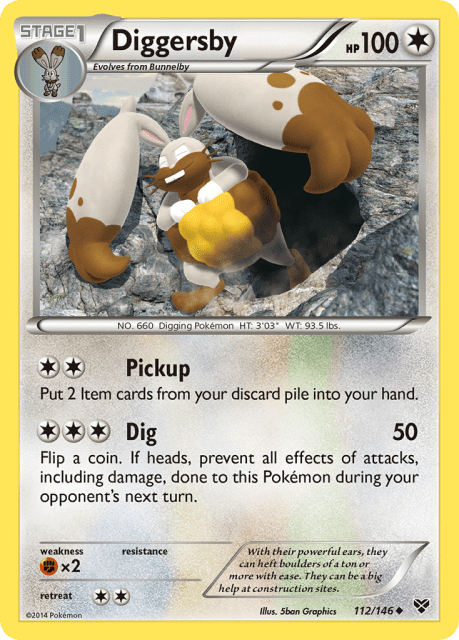 Diggersby (Reverse Holofoil) (112) — XY