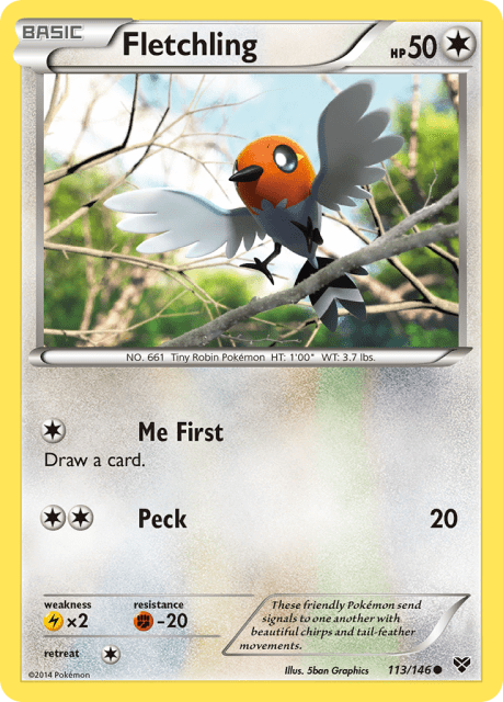 Fletchling (Reverse Holofoil) (113) — XY