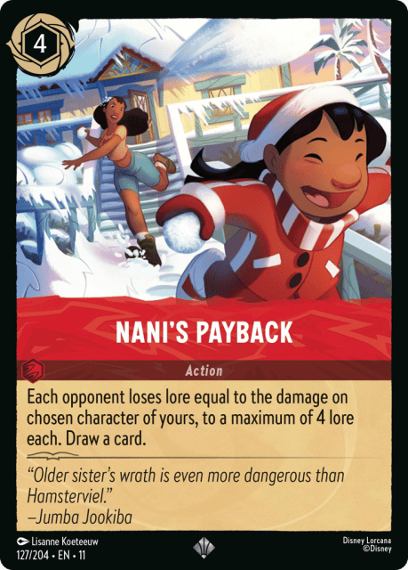 Nani's Payback (Cold Foil) (127) — Winterspell