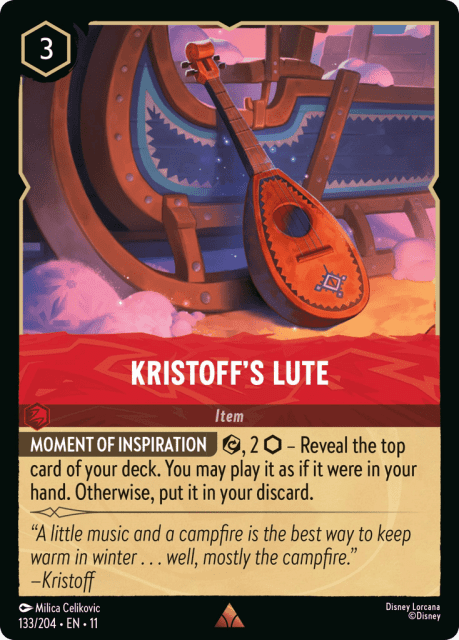 Kristoff's Lute (Cold Foil) (133) — Winterspell