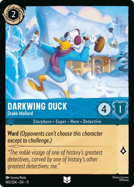 Darkwing Duck (Cold Foil) (145) — Winterspell