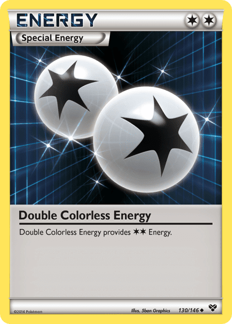 Double Colorless Energy (Reverse Holofoil) (130) — XY