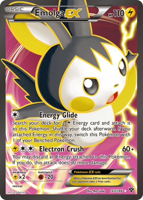 Emolga-EX (Holofoil) (143) — XY