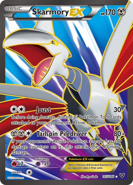 Skarmory-EX (Holofoil) (145) — XY