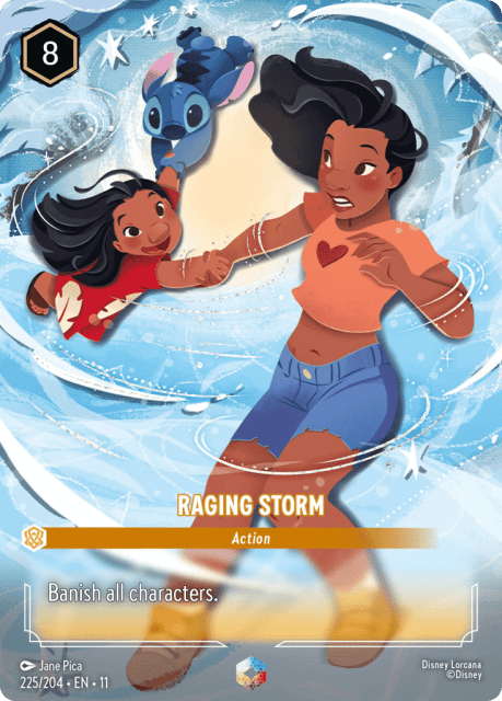 Raging Storm (Holofoil) (225) — Winterspell