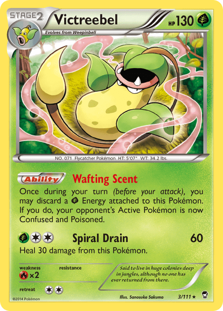Victreebel (Holofoil) (3) — Furious Fists