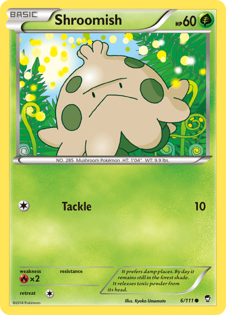 Shroomish (Reverse Holofoil) (6) — Furious Fists
