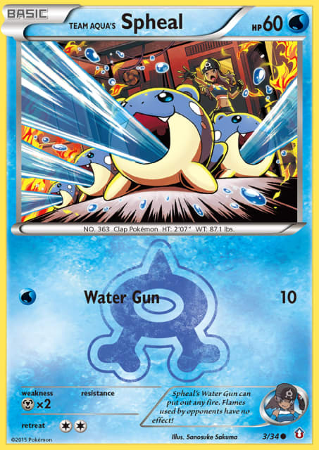 Team Aqua's Spheal (Reverse Holofoil) (3) — Double Crisis