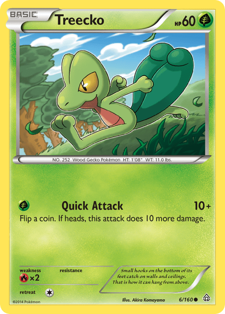 Treecko (Sheen Holofoil) (6) — Primal Clash
