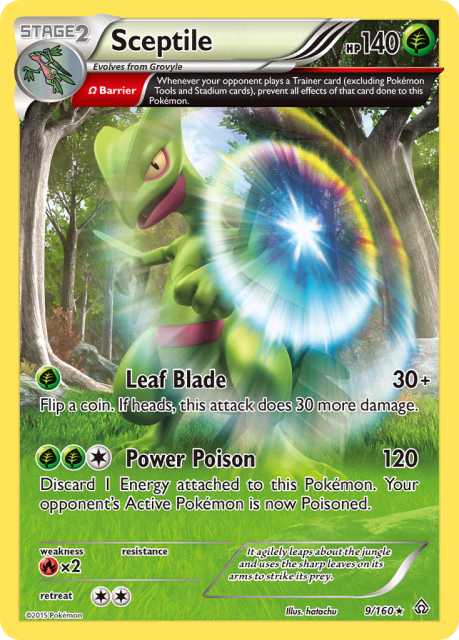 Sceptile (Reverse Holofoil) (9) — Primal Clash