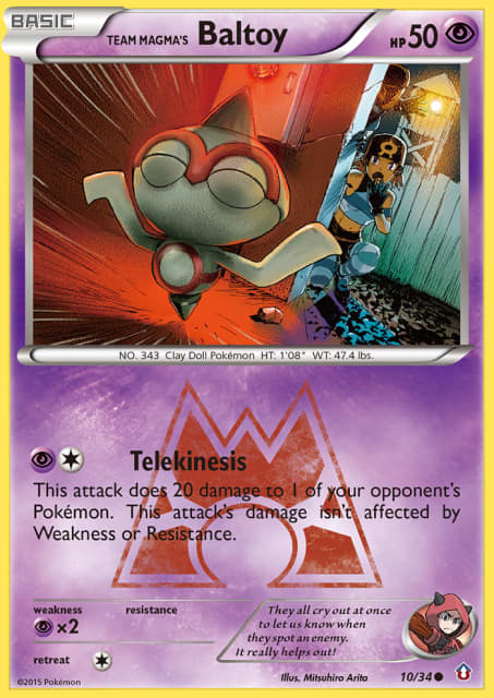 Team Magma's Baltoy (Reverse Holofoil) (10) — Double Crisis