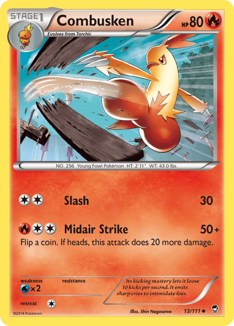 Combusken (13) — Furious Fists