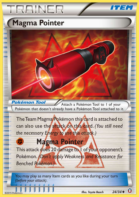 Magma Pointer (Reverse Holofoil) (24) — Double Crisis