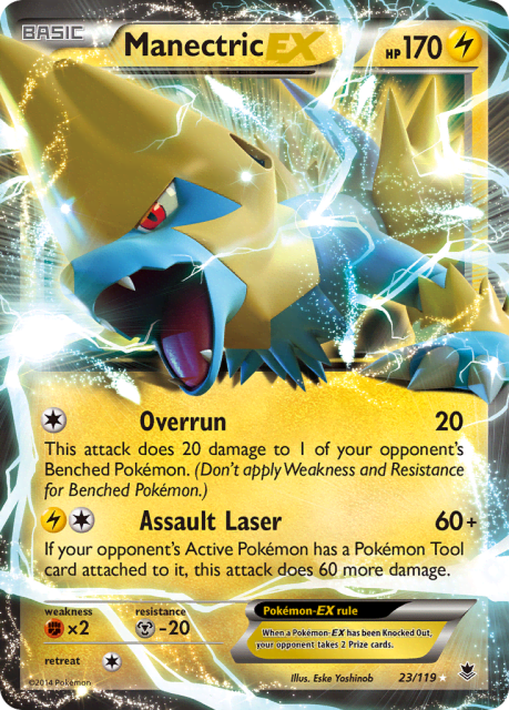 Manectric-EX (Holofoil) (23) — Phantom Forces