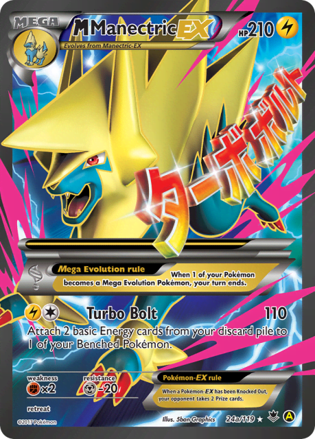 M Manectric-EX (Holofoil) (24a) — Phantom Forces