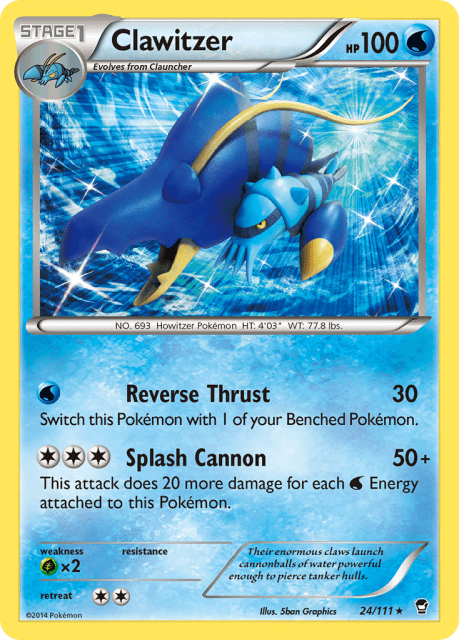 Clawitzer (Holofoil) (24) — Furious Fists