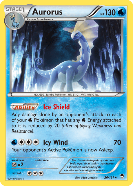 Aurorus (Cosmos Holofoil) (26) — Furious Fists
