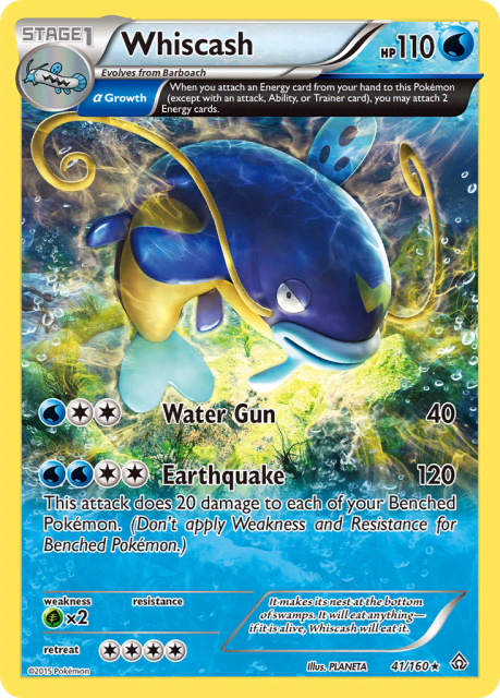 Whiscash (Reverse Holofoil) (41) — Primal Clash