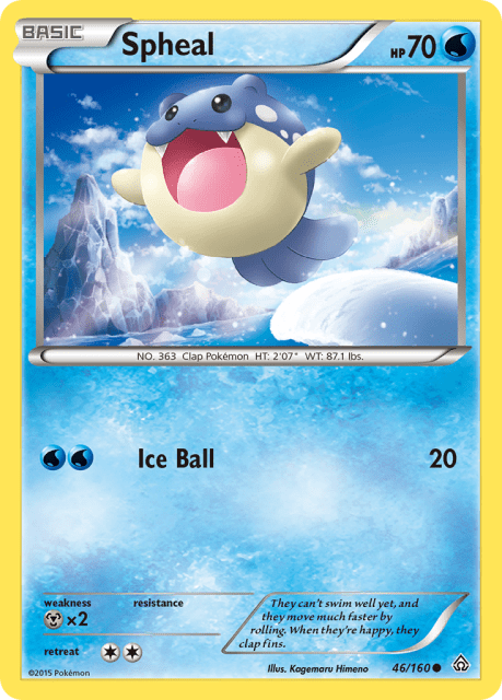 Spheal (Reverse Holofoil) (46) — Primal Clash