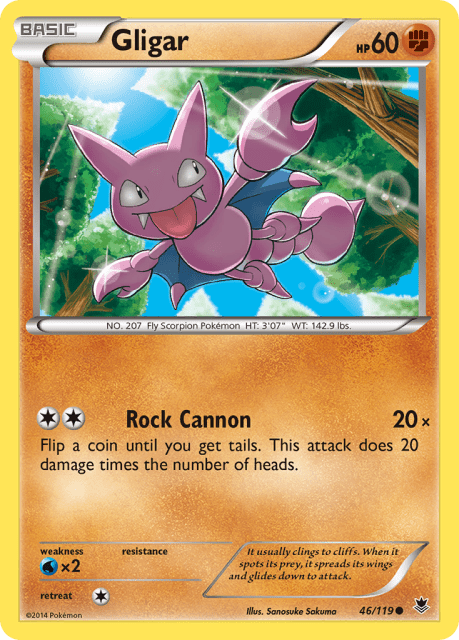 Gligar (Reverse Holofoil) (46) — Phantom Forces