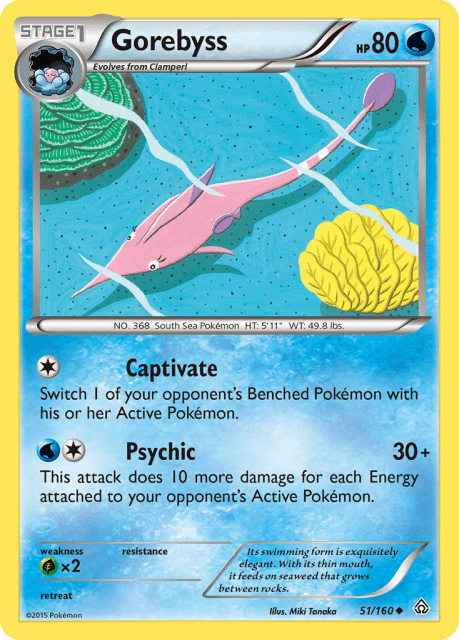 Gorebyss (Reverse Holofoil) (51) — Primal Clash