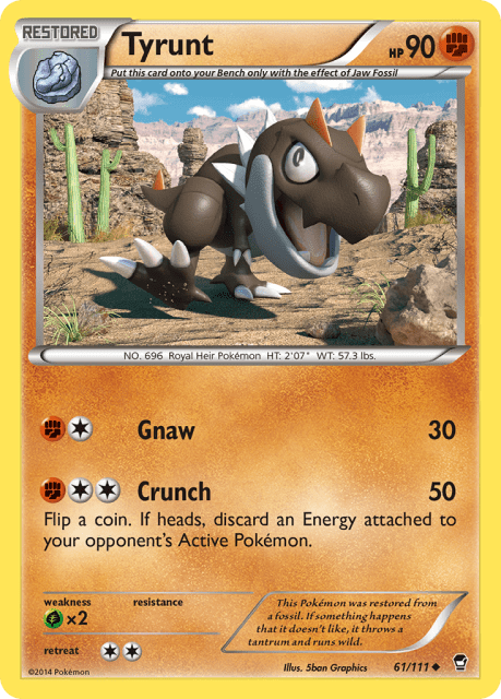 Tyrunt (Cosmos Holofoil) (61) — Furious Fists