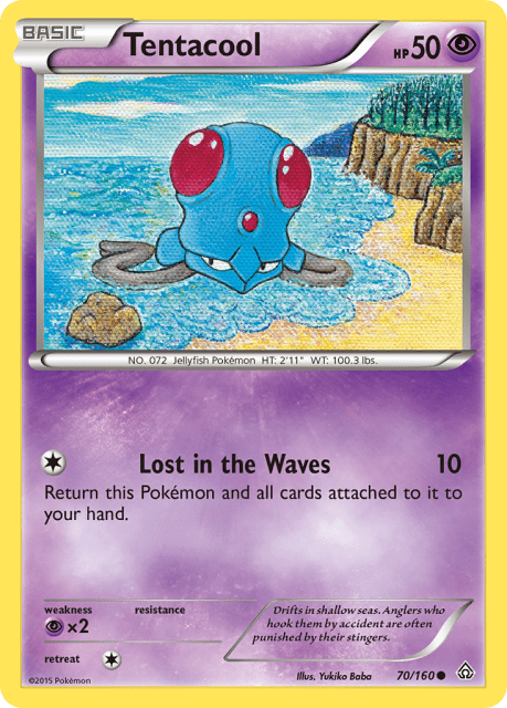 Tentacool (Reverse Holofoil) (70) — Primal Clash
