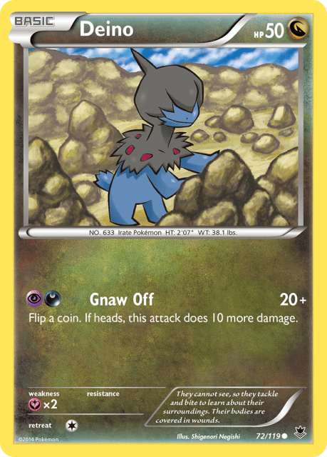Deino (Reverse Holofoil) (72) — Phantom Forces