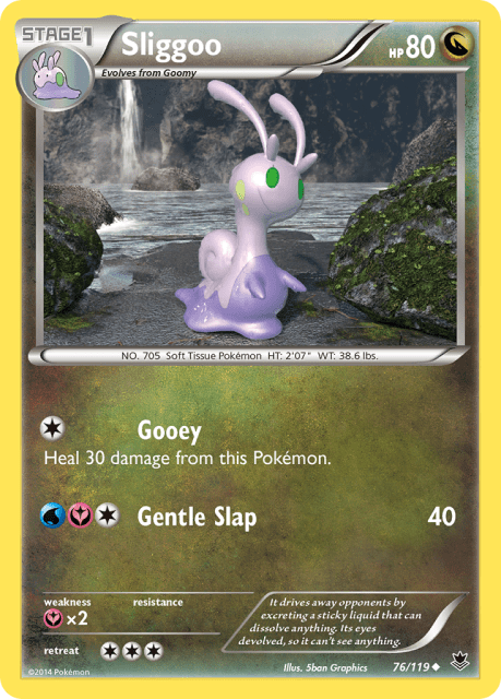 Sliggoo (Reverse Holofoil) (76) — Phantom Forces