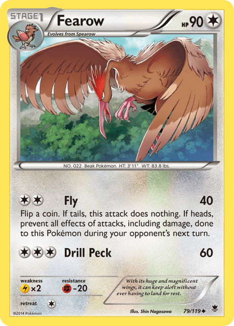 Fearow (Reverse Holofoil) (79) — Phantom Forces