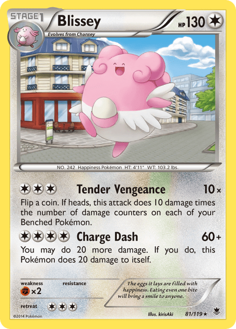 Blissey (Cosmos Holofoil) (81) — Phantom Forces