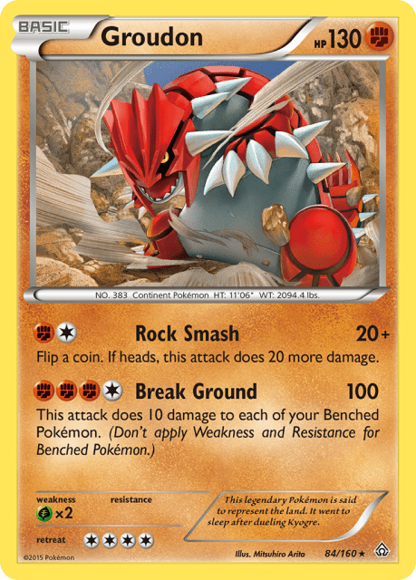 Groudon (Reverse Holofoil) (84) — Primal Clash