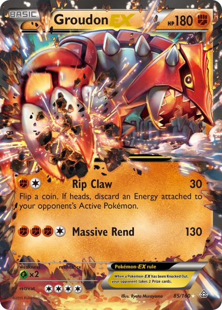 Groudon-EX (Holofoil) (85) — Primal Clash