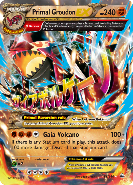 Primal Groudon-EX (Jumbo) (86) — Primal Clash