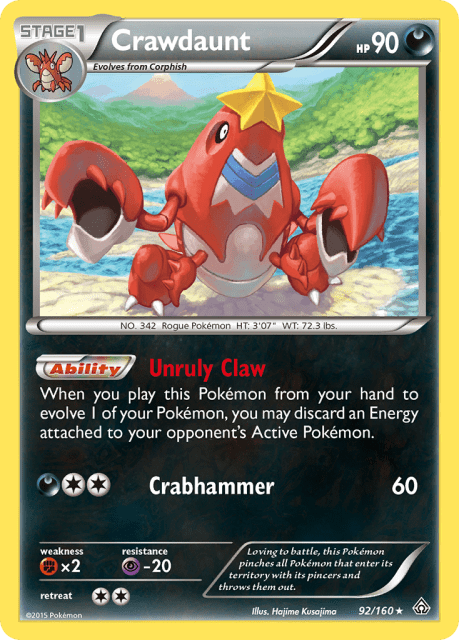Crawdaunt (Holofoil) (92) — Primal Clash