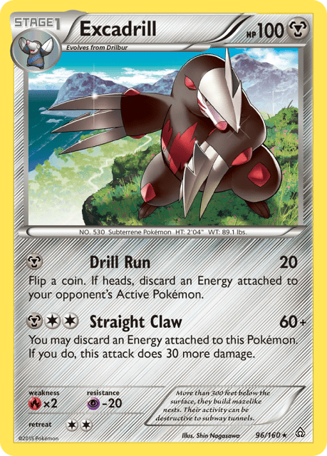 Excadrill (Reverse Holofoil) (96) — Primal Clash